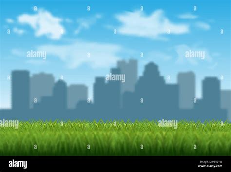 Vector blurred city background with bokeh effect Stock Vector Image ...