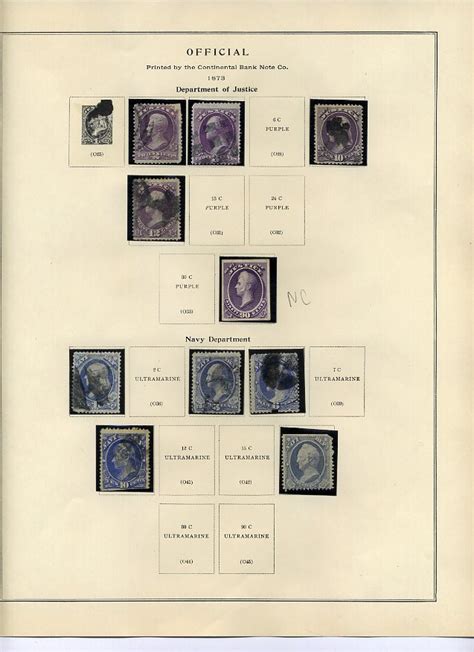 U.S. Official Government Stamps - 1800s : Herbert Hillary Booker 2nd - Tujunga, California ...