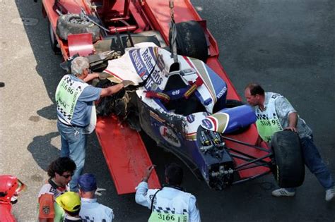 Formula 1/ accident of Ayrton Senna in Imola, Italy on May 01, 1994 ...