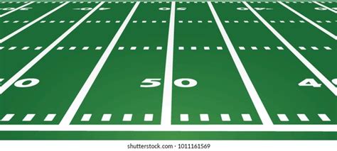 American Football Field Vector Illustration Stock Vector (Royalty Free) 1011161569 | Shutterstock