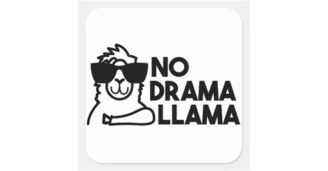 No Llama Drama Stickers | Zazzle