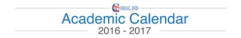 Canyon Middle - School District Instructional Calendar - Comal Isd - 2016-2017