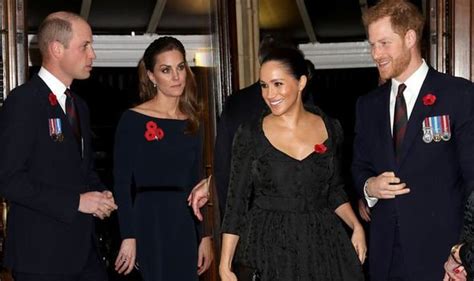 Royal feud: Remembrance Day reunion sees Meghan and Harry sat away from ...