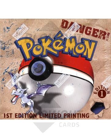 Pokemon Fossil 1st Edition Booster Box