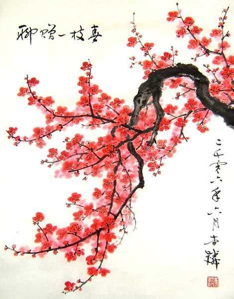 Chinese New Year Decorations, Flower Arrangements and Paper Crafts | Japanese art, Blossoms art ...