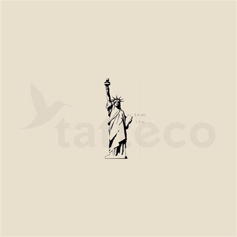 Statue of Liberty Temporary Tattoo set of 3 - Etsy | Statue of liberty ...