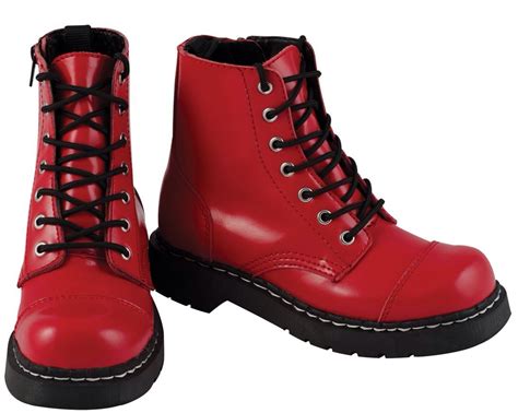 Red boots | Punk boots, Boots, Red combat boots