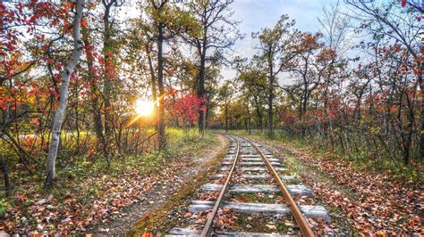 Autumn And Railroad Tracks Wallpapers - Wallpaper Cave