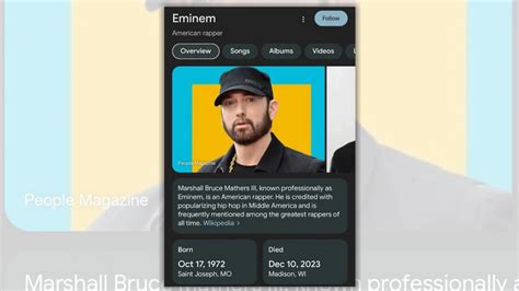 No, Eminem Isn't Dead | Snopes.com