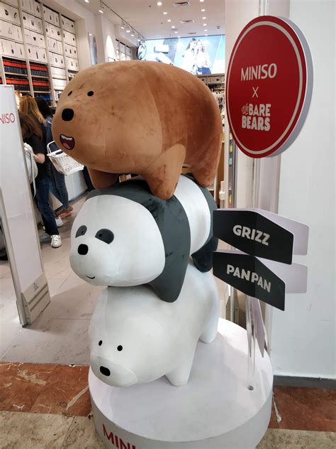 Miniso chain store had the store in We Bare Bears theme. Wallets, bags ...