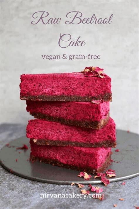 Raw Beetroot Cake with Walnut and Fig Crust (grain-free & vegan) - Nirvana Cakery