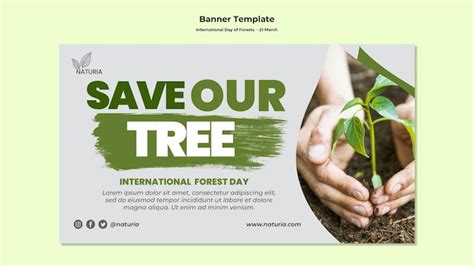 Free PSD | International forest day poster