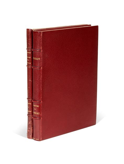 Diderot | Le Neveu de Rameau, Paris, 1929, 2 volumes, red morocco, original illustrations by ...