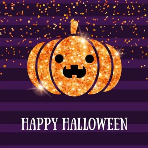 Shining pumpkin lantern with happy halloween purple background vector - Vector Background free ...