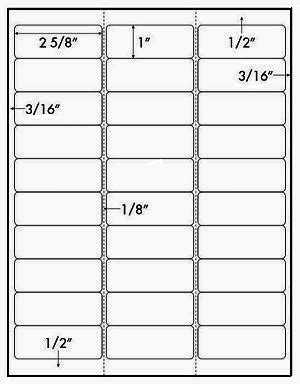 Avery 5160 8160 Template | TUTORE.ORG - Master of Documents