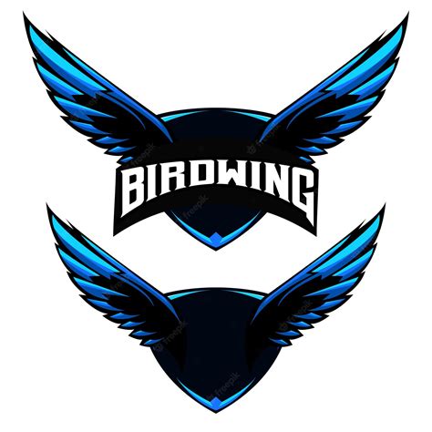 Premium Vector | BIRD WING MASCOT LOGO VECTOR ELEMENT ILLUSTRATION