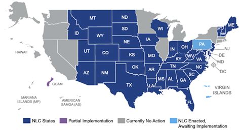 Nursing Compact States 2024 Map - Lolly Leanna