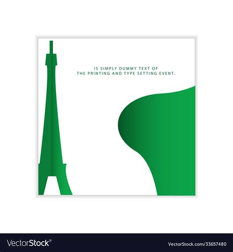 Green city template design Royalty Free Vector Image