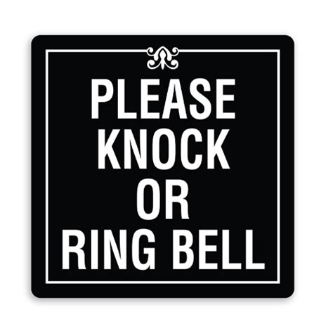 PLEASE KNOCK OR RING BELL - American Sign Company
