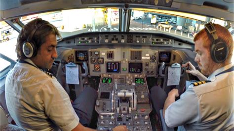 TUS Airways Fokker 100 Cockpit Views at LCA Airport | Cockpit Tour & Preflight Preparation - YouTube