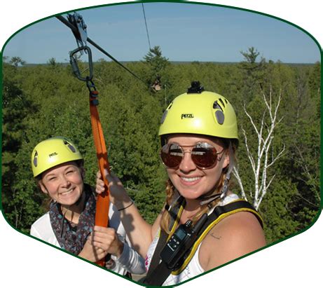 Zip Line Tours | Lakeshore Adventures Door County Zip Lining