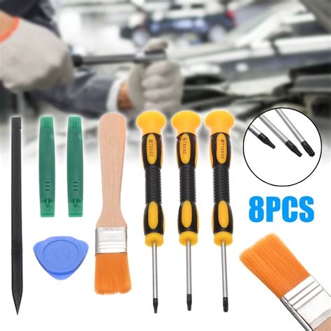 8 in 1 Prying Tools Kit Spudger Pry Opening Screwdriver and Cleaning ...