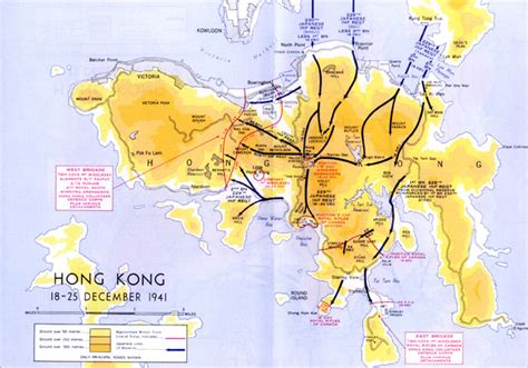 Hong Kong 18-25 Dec 1941 - World War 2 Maps - CKA