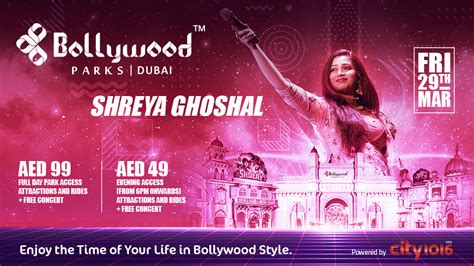 Shreya Ghoshal Live at BOLLYWOOD PARKS™ DUBAI - Platinumlist.net