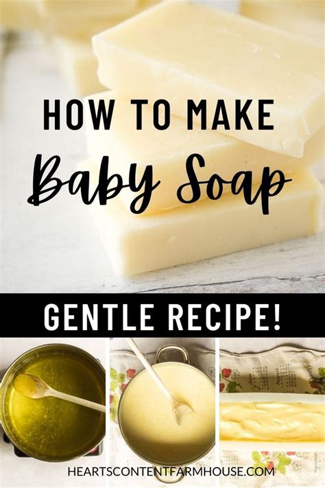 how to make baby soap gentle recipe for babies and toddlers with pictures on it