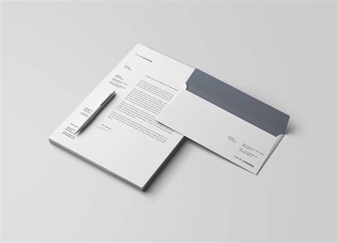 Letterhead and Envelope Branding Free Mockups – FreeMockup.net