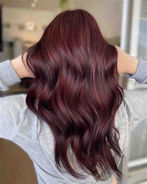 rich-dark-red-hair-color-for-long-hair Dark Maroon Hair, Dark Red Hair Color, Red Blonde Hair ...