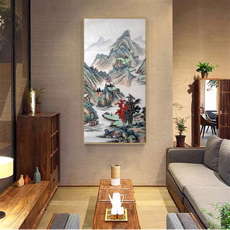 Hand painted Shan shui painting Original Chinese Landscape | Etsy