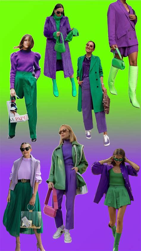 Purple and green outfit inspiration #purple #green #outfitinspiration ...