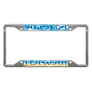 ALOHA HAWAII Metal License Plate Frame Tag Holder Four Holes | eBay