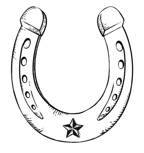 Wedding Horseshoe Colouring Pages - ClipArt Best