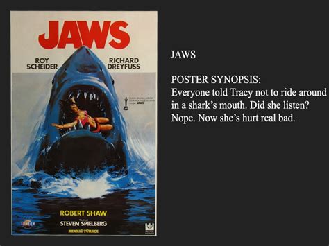 Jaws from Movie Plot Synopsis Based Completely On The Poster - Horror Edition | E! News