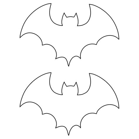 Halloween Bats - 15 Free PDF Printables | Printablee