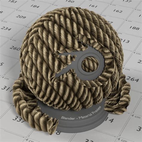 Materials rope string blender