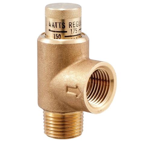 Watts 1/2 in. Lead Free Brass Pressure Relief Valve-1/2 LF530C - The ...