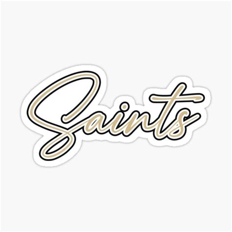 "Saints" Sticker for Sale by sabinako | Redbubble