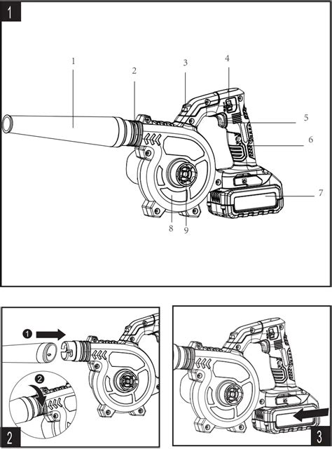 SENIX BLX2-M-0 20V Max Lithium Ion Cordless Blower Instruction Manual