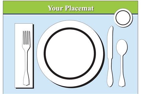 Printable Placemat for Learning How to Set the Table — Emily Post