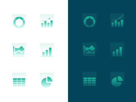 Business Analytics Icons by Andrea Woo on Dribbble