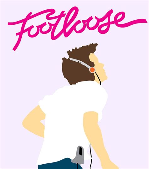 Footloose // Kevin Bacon // Minimalist Movie Poster // Unique | Etsy