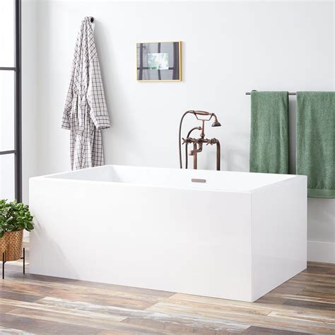 59"+Clarissa+Acrylic+Freestanding+Tub | Free standing tub, Freestanding tub faucet, Tub