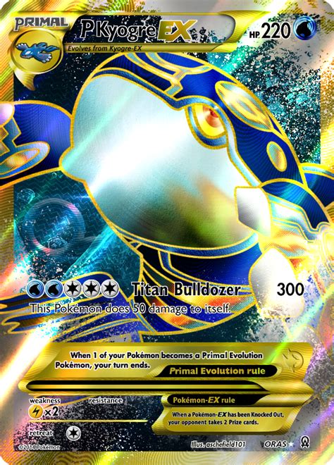 Primal Kyogre EX by aschefield101 on deviantART | Pokemon cards, Rare ...