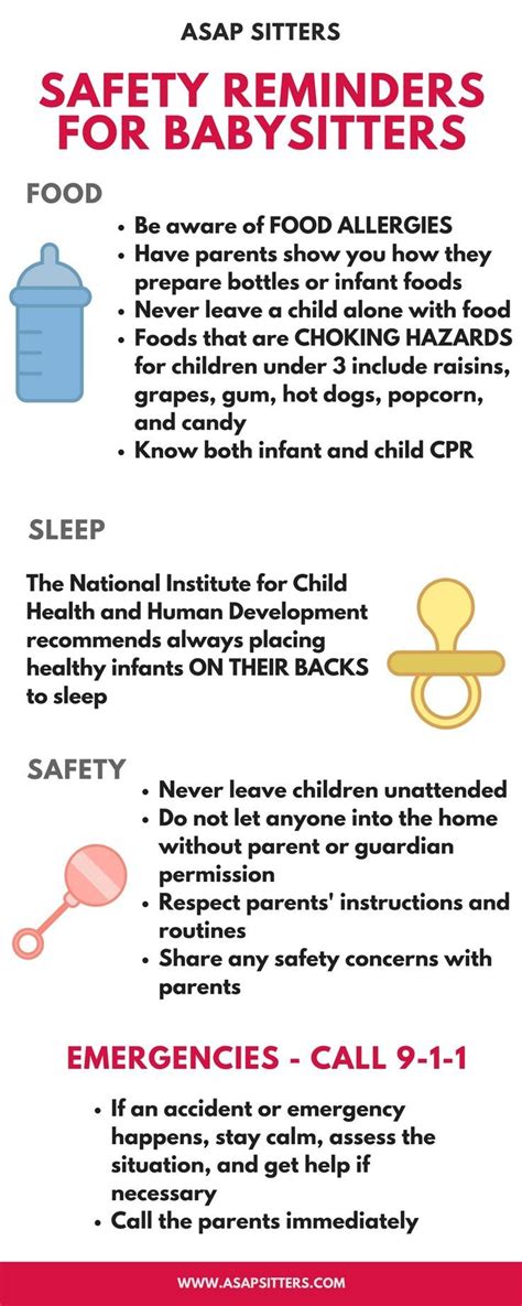 Important safety reminders for babysitters and caregivers watching infants and y..., # ...