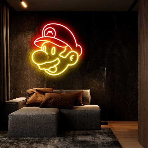 Super Mario Bros Neon Sign - Custom Personalised LED Neon Signs ...