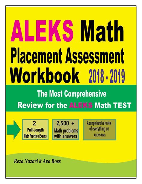 ALEKS Math Placement Assessment Workbook 2018 – 2019: The Most ...