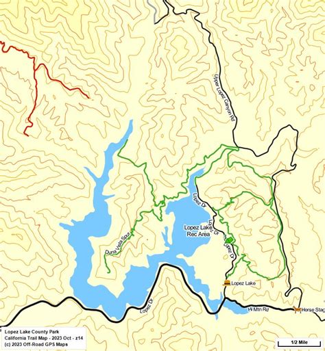 Lopez Lake - California Trail Map